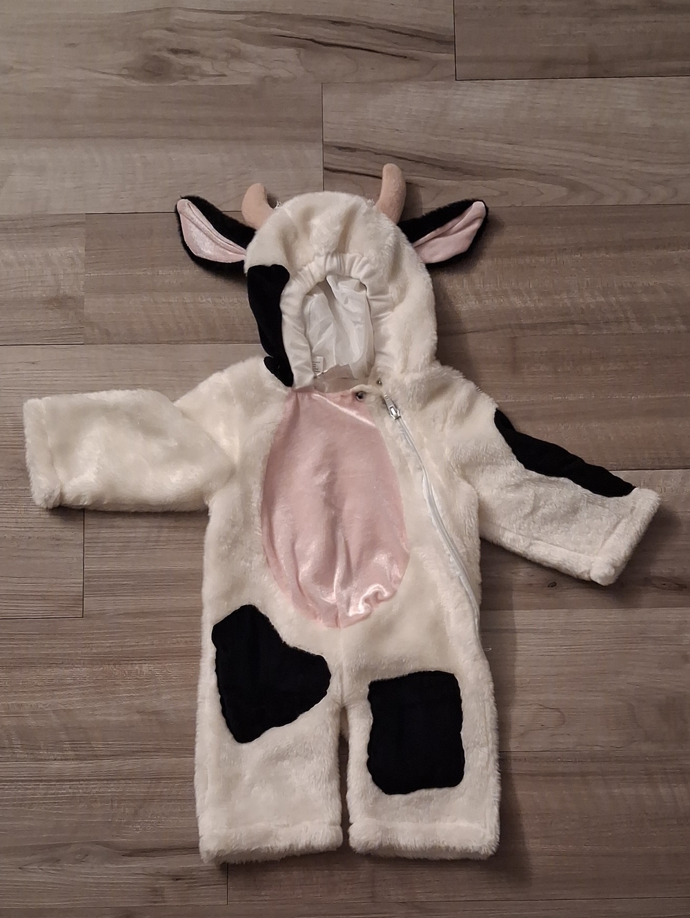 Plush Cow One-Piece Vintage Halloween Costume Size 1T (N)